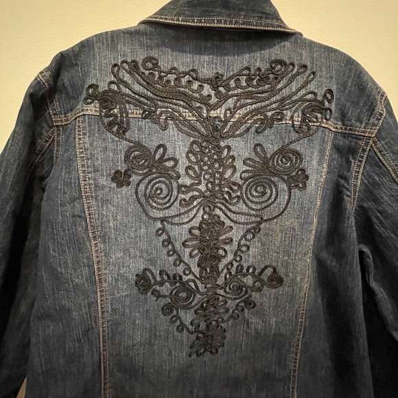 Denim Jacket w/ Detail by Chico’s - Picture 5 of 7